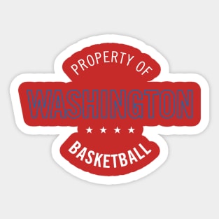 Washington Women's Basketball Sticker